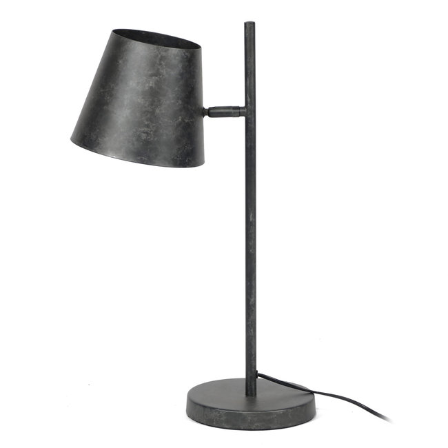 WoonStijl Tafellamp 1L verstelbare metalen kap / Charcoal