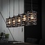 WoonStijl Hanglamp 5x ø17 spindle  slate grey / Slate grey