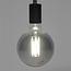 WoonStijl Lichtbron LED filament bol Ø12 5 - E27 6W 2100K 450lm dimbaar / Smoke grey glas