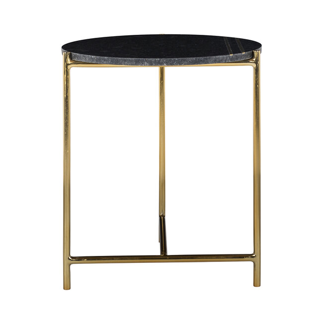 Richmond Interiors  Bijzettafel Paige met marmeren top zwart