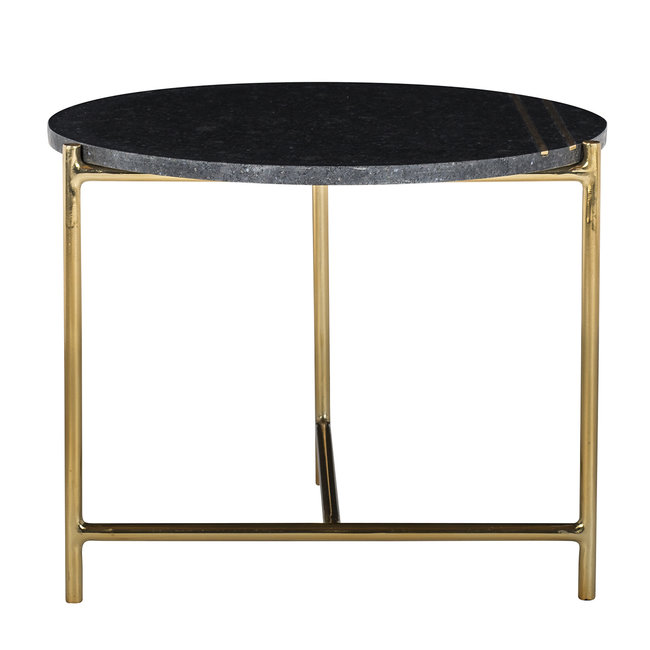 Richmond Interiors  Bijzettafel Casey met marmeren top zwart