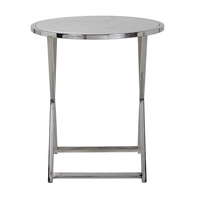 Richmond Interiors  Bijzettafel Jaimy met marmeren top groot