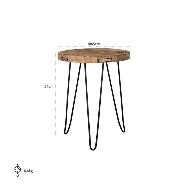 Richmond Interiors  Bijzettafel Preston 54 cm