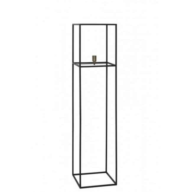 Light en Living Vloerlamp Agoyan metaal mat zwart