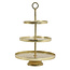 Light en Living Etagere 3 laags LUTEK Goud