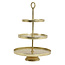 Light en Living Etagere 3 laags LUTEK Goud