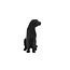 Light en Living Ornament CHEETAH velvet Bruin of zwart in 3 maten
