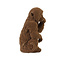 Light en Living Ornament Aap velvet Bruin