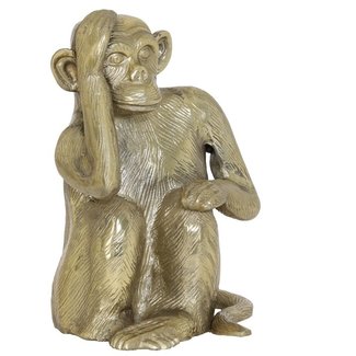 Light en Living Ornament Aap antique brons