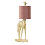 Light & Living Tafellamp 20x28x68 cm GIRAFFE goud+velvet oud roze