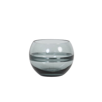 Light en Living Theelicht Ø13x10 cm SOLIS Glas licht grijs