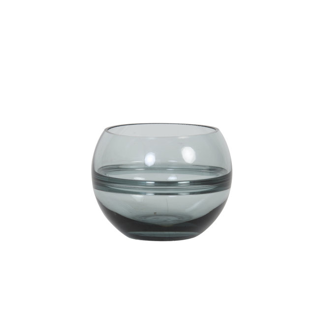 Light en Living Theelicht Ø13x10 cm SOLIS Glas licht grijs