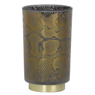 Light en Living Tafellamp LED SNAKE Glas Grijs, zwart groot Light en Living Tafellamp LED SNAKE Glas Grijs, zwart groot