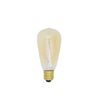 Light & Living LED hoekig Ø7x14 cm LIGHT 2W amber E27