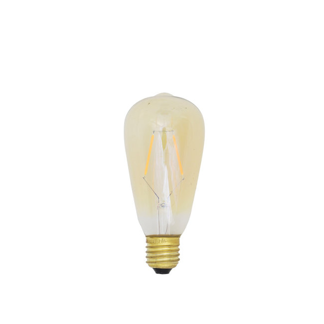 Light & Living LED hoekig Ø7x14 cm LIGHT 2W amber E27