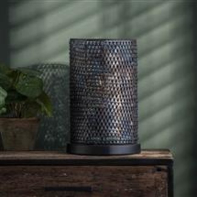 WoonStijl Tafellamp armor tube / Zwart bruin