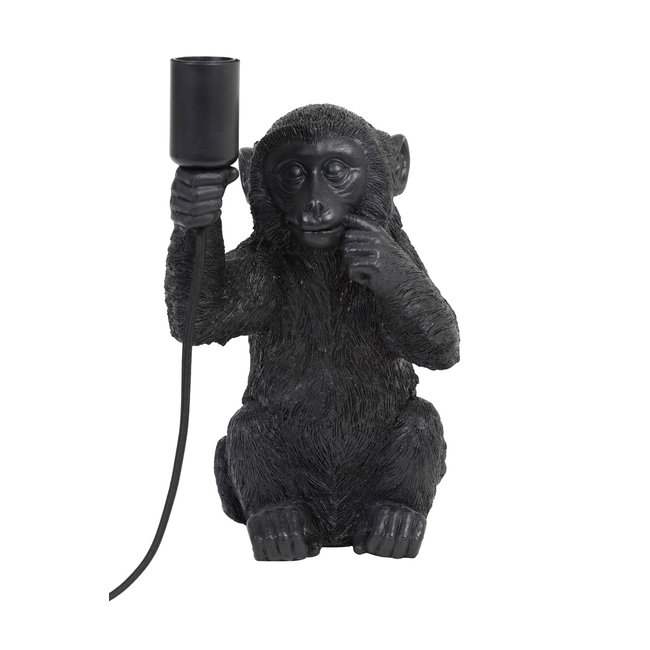 Light & Living Tafellamp aap zwart