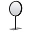 Light en Living Spiegel rond 25x10x45 cm LURI mat zwart