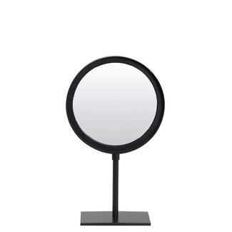 Light en Living Spiegel rond 20x10x35 cm LURI mat zwart