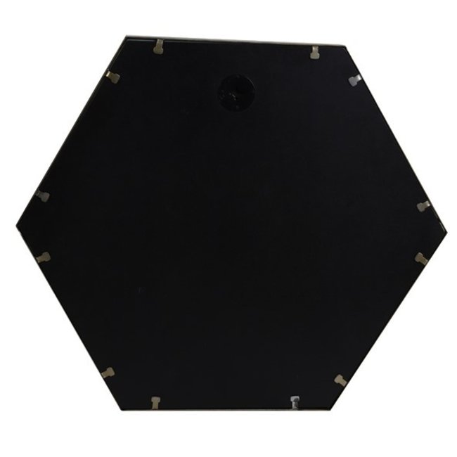 Light en Living Spiegel zeshoek STELVIO mat zwart in 2 maten