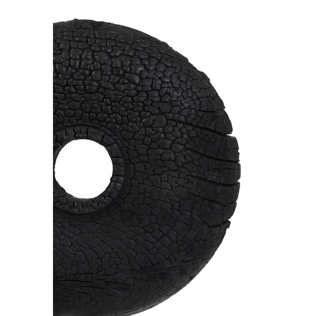 Light en Living Ornament op voet OLUMI hout zwart - 2 maten leverbaar