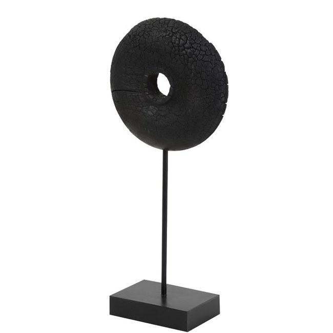 Light en Living Ornament op voet OLUMI hout zwart - 2 maten leverbaar