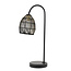 Light en Living Tafellamp 23x18x60 cm MEYA mat zwart+goud