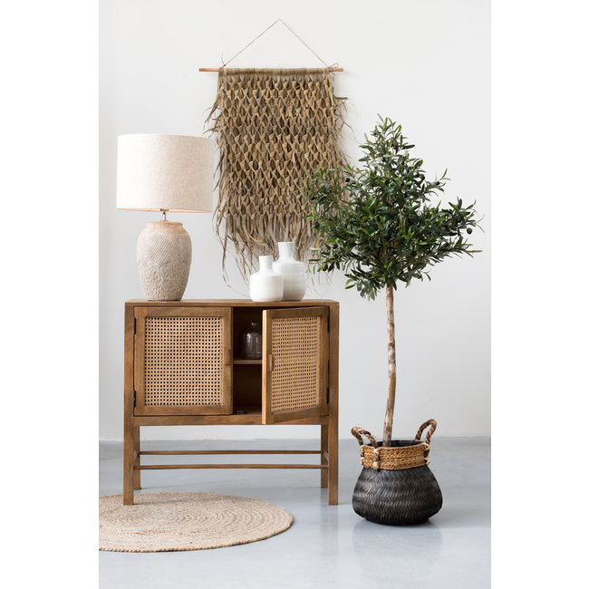 Light en Living Mand Set van 2  BONGAS  bamboe zwart
