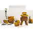 Light en Living Plaid 150x125 cm ANOKI oker grijs