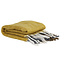 Light en Living Plaid 150x125 cm ANOKI oker grijs