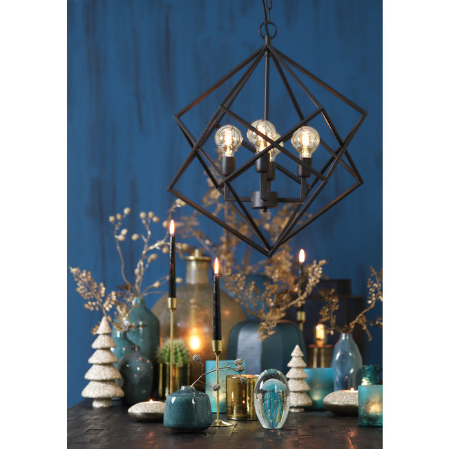 Light en Living Vaas PACENGO blauw - Ø23x24 cm 