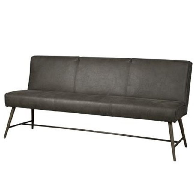 Tower Living Eetkamerbank Belmonte 155 cm of 185 cm - Grijs, groen en cognac