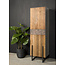 Tower Living Hoge kast Ora teak 2 deurs en 1 lade