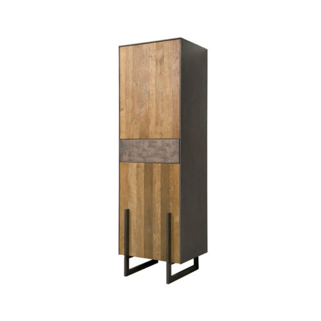 Tower Living Hoge kast Ora teak 2 deurs en 1 lade