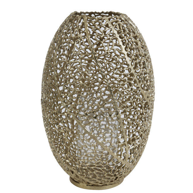 Light en Living Windlicht SINULA antiek goud - 2 maten