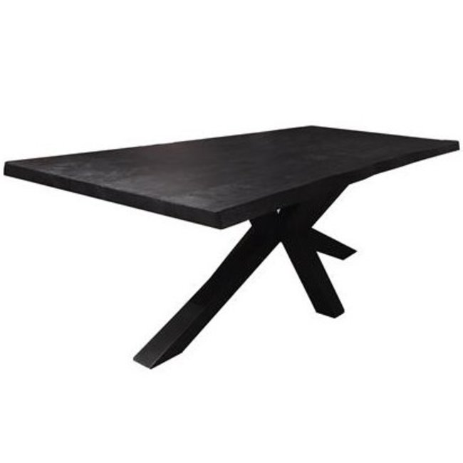 Tower Living Eettafel Sovana Live edge blank of zwart - diverse afmetingen