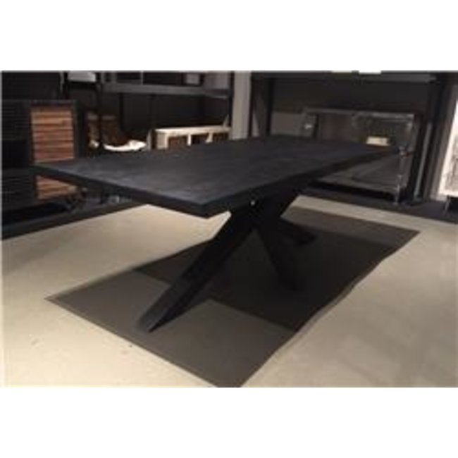 Tower Living Eettafel Sovana Live edge blank of zwart - diverse afmetingen