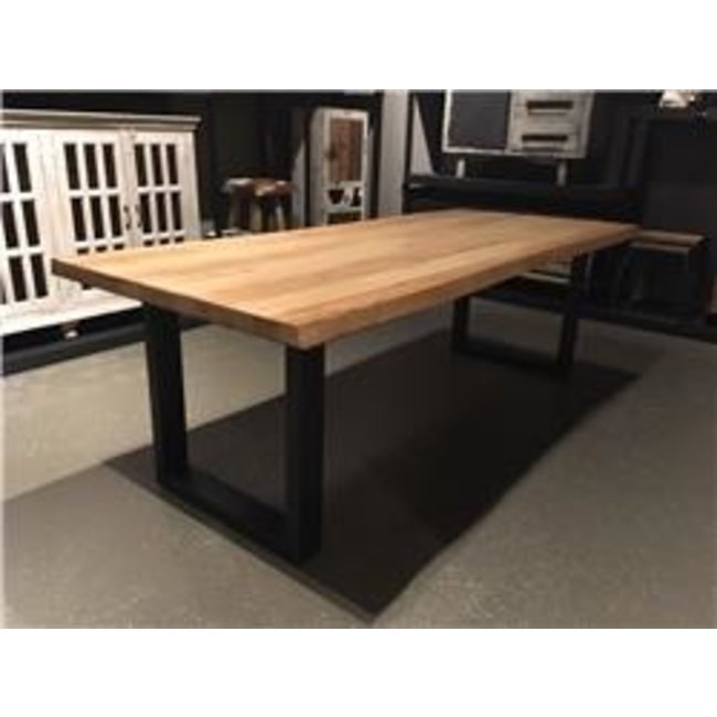 Tower Living Eettafel  Ultimo Live edge blank of zwart - diverse afmetingen