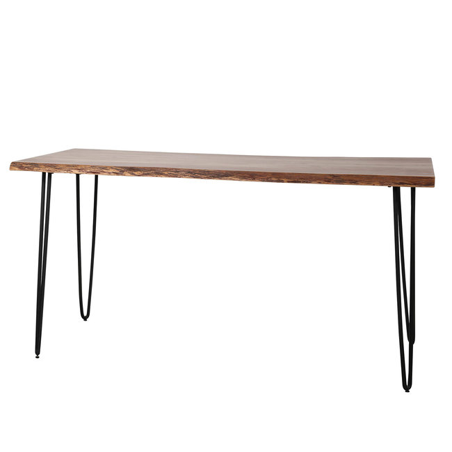 WoonStijl Eetkamertafel edge Massief acacia naturel - 130 cm