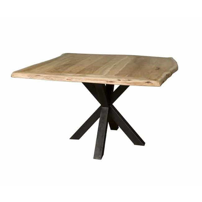 Tower Living Eettafel Soria Acacia vierkant matrixpoot - 130 of 150 cm