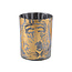 PTMD Theelicht Tigg Goud tijger patroon - 9.0 x 9.0 x 10.0 cm