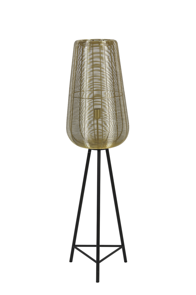 Stout volwassene omvang Vloerlamp Adeta Goud of zwart - 2 hoogtes - Gratis thuisbezorgd - De Woon  Winkel