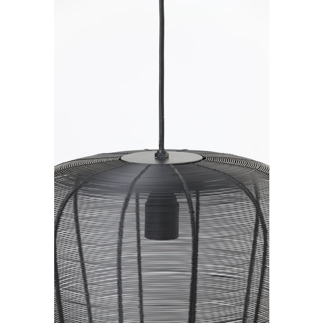 Light en Living Hanglamp Adeta zwart of goud - meerdere afmetingen