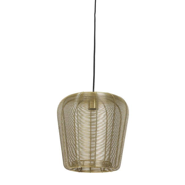 Light en Living Hanglamp Adeta zwart of goud - meerdere afmetingen