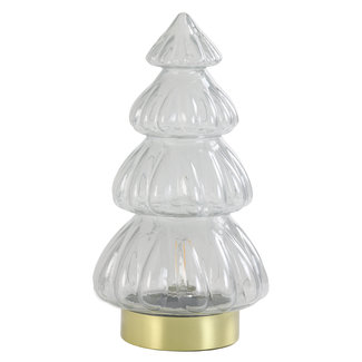 Light en Living Tafellamp LED Ø15x28 cm TREE glas licht grijs