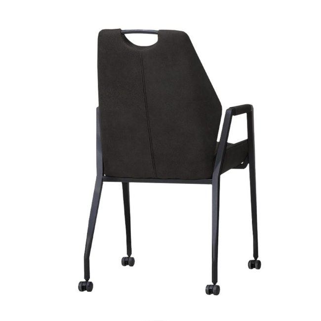 WoonMax Eettafelstoel Axa - cognac, antraciet, taupe en mosgroen