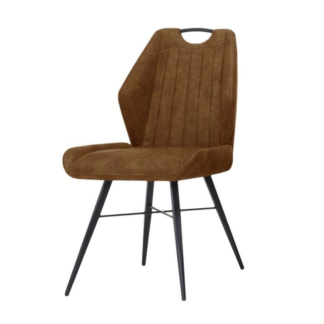 WoonMax Eettafelstoel Torro - Antraciet, Cognac of Mosgroen