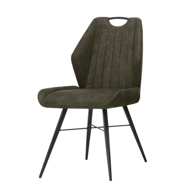 WoonMax Eettafelstoel Torro - Antraciet, Cognac of Mosgroen