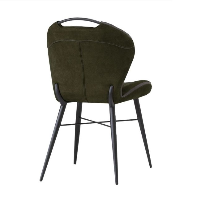 WoonMax Eettafelstoel Talent - cognac, antraciet en mosgroen