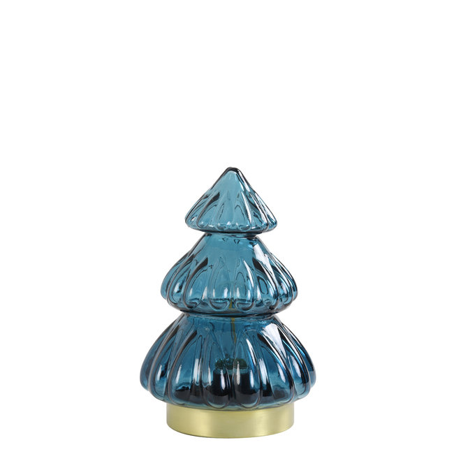 Light & Living Tafellamp LED Ø12x18 cm TREE glas marine blauw